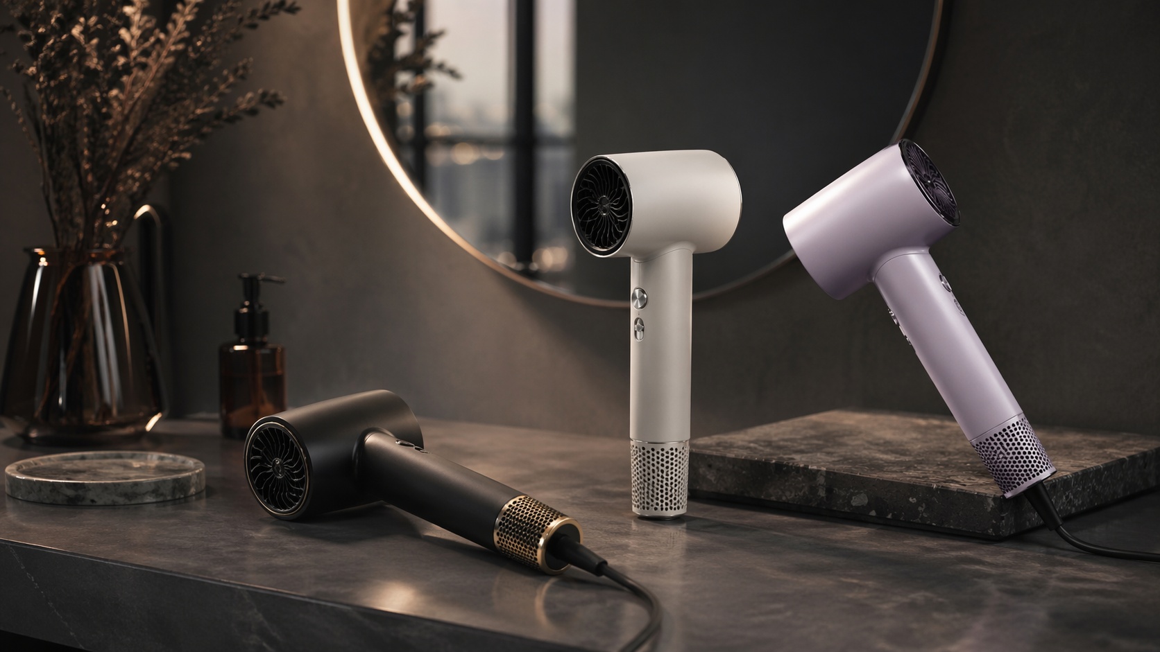 Lightweight hair dryer for easy handling