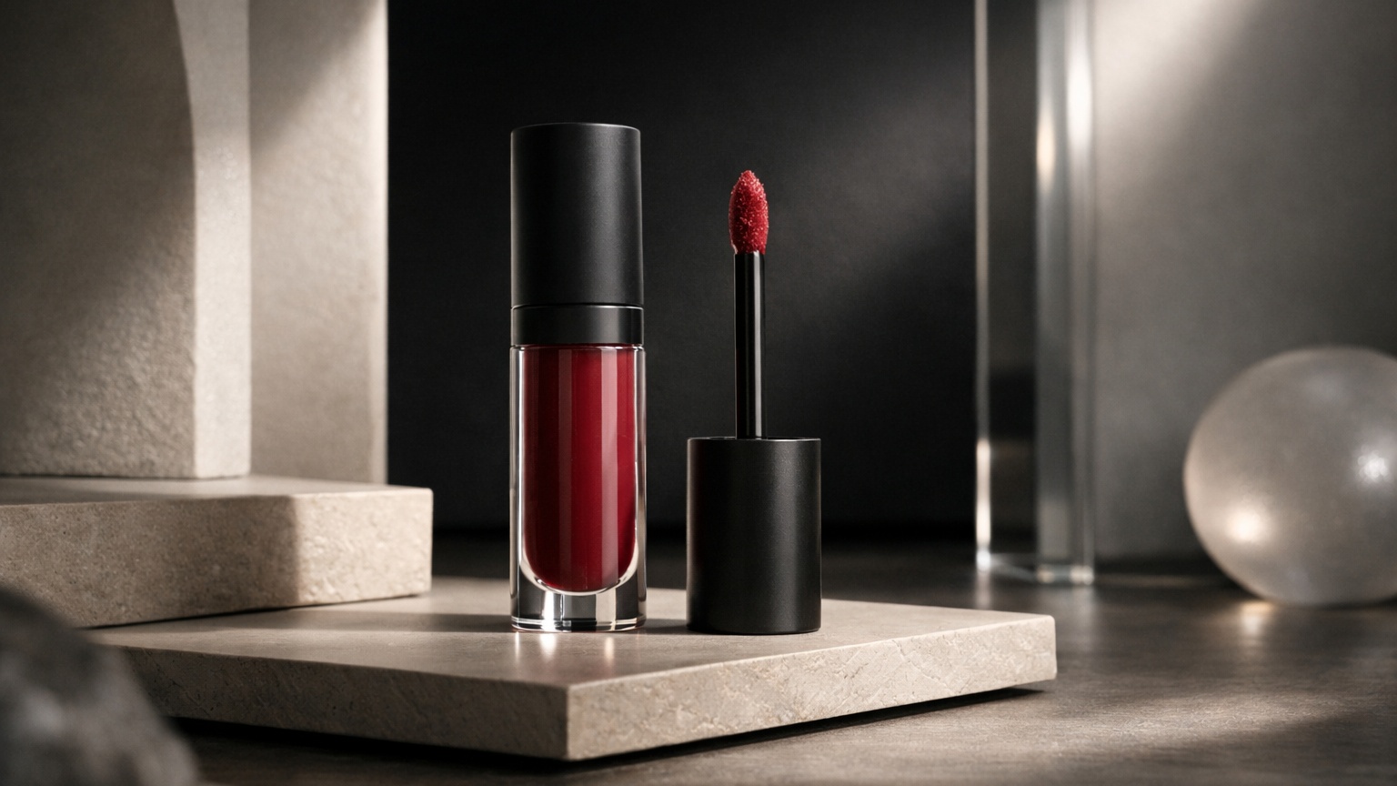 Natural lip stain with subtle color