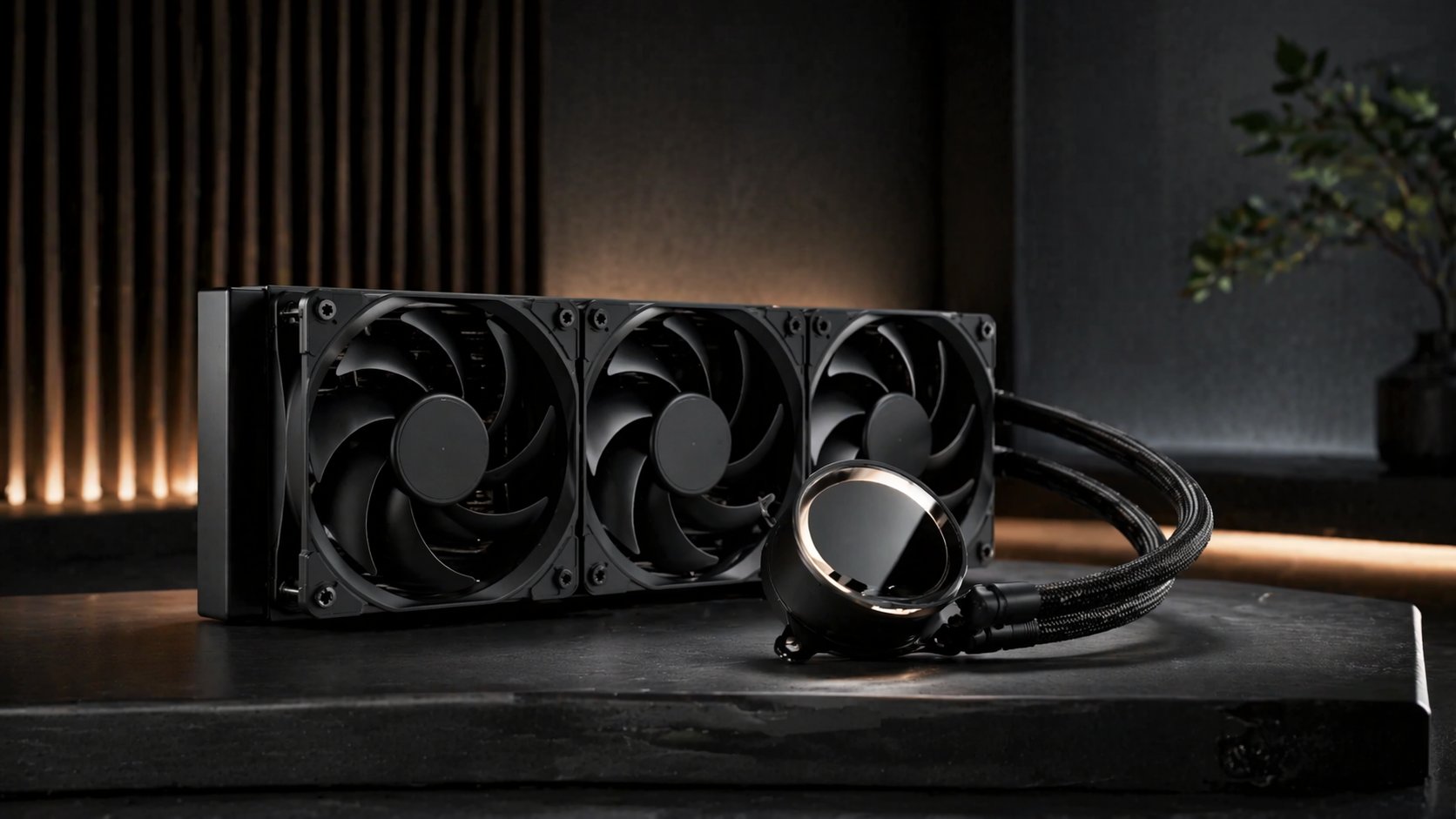 Liquid CPU cooler with radiator and pump for advanced cooling