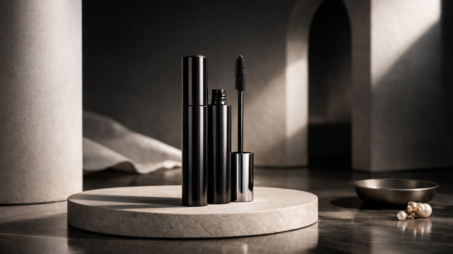 Mascara wand and lashes representing mascara reviews