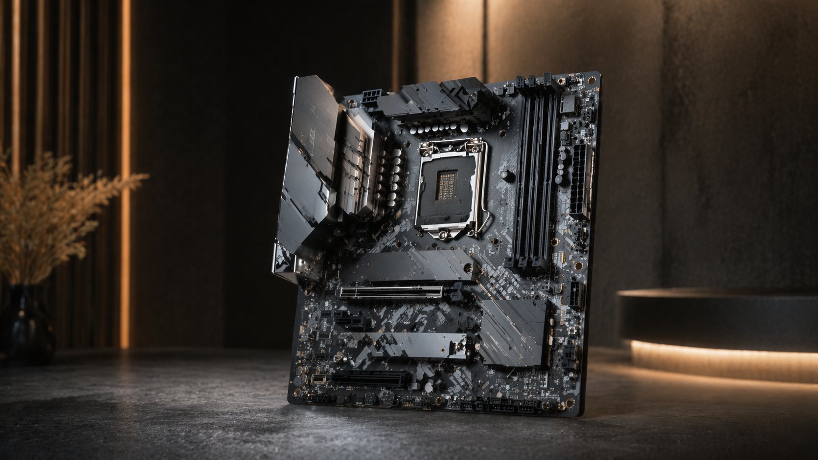 Micro-ATX motherboard representing balanced size and performance