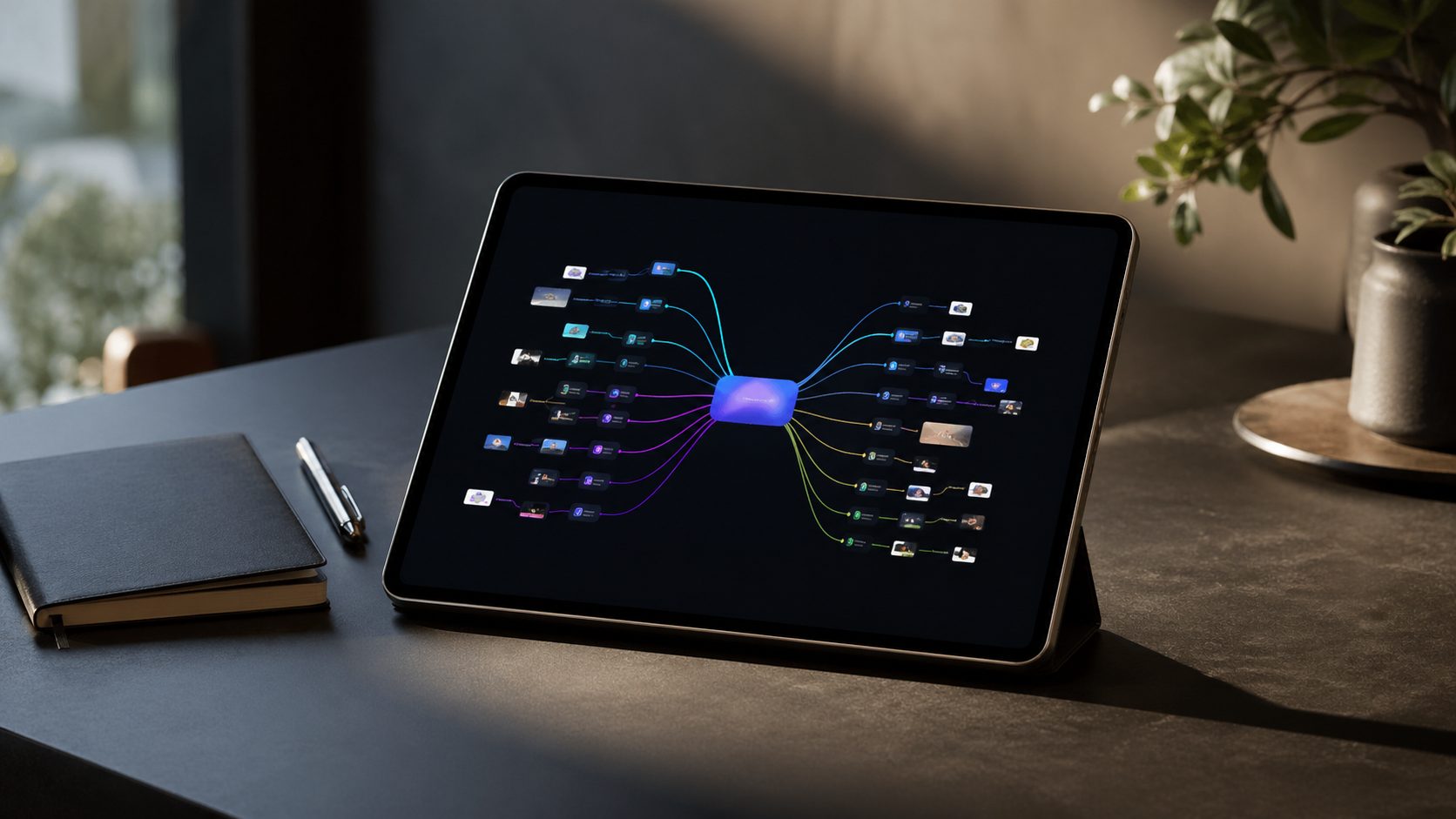 Mind mapping tools representing visual idea organization software