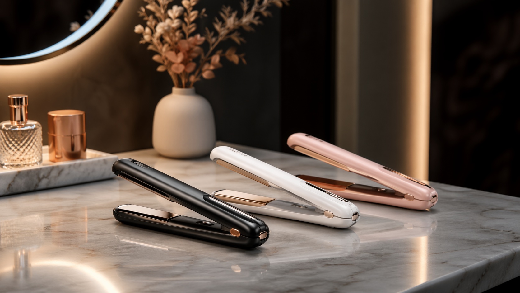 Mini flat iron for travel and touch-ups