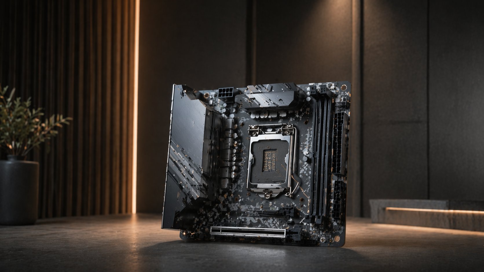 Mini-ITX motherboard for compact small form factor builds