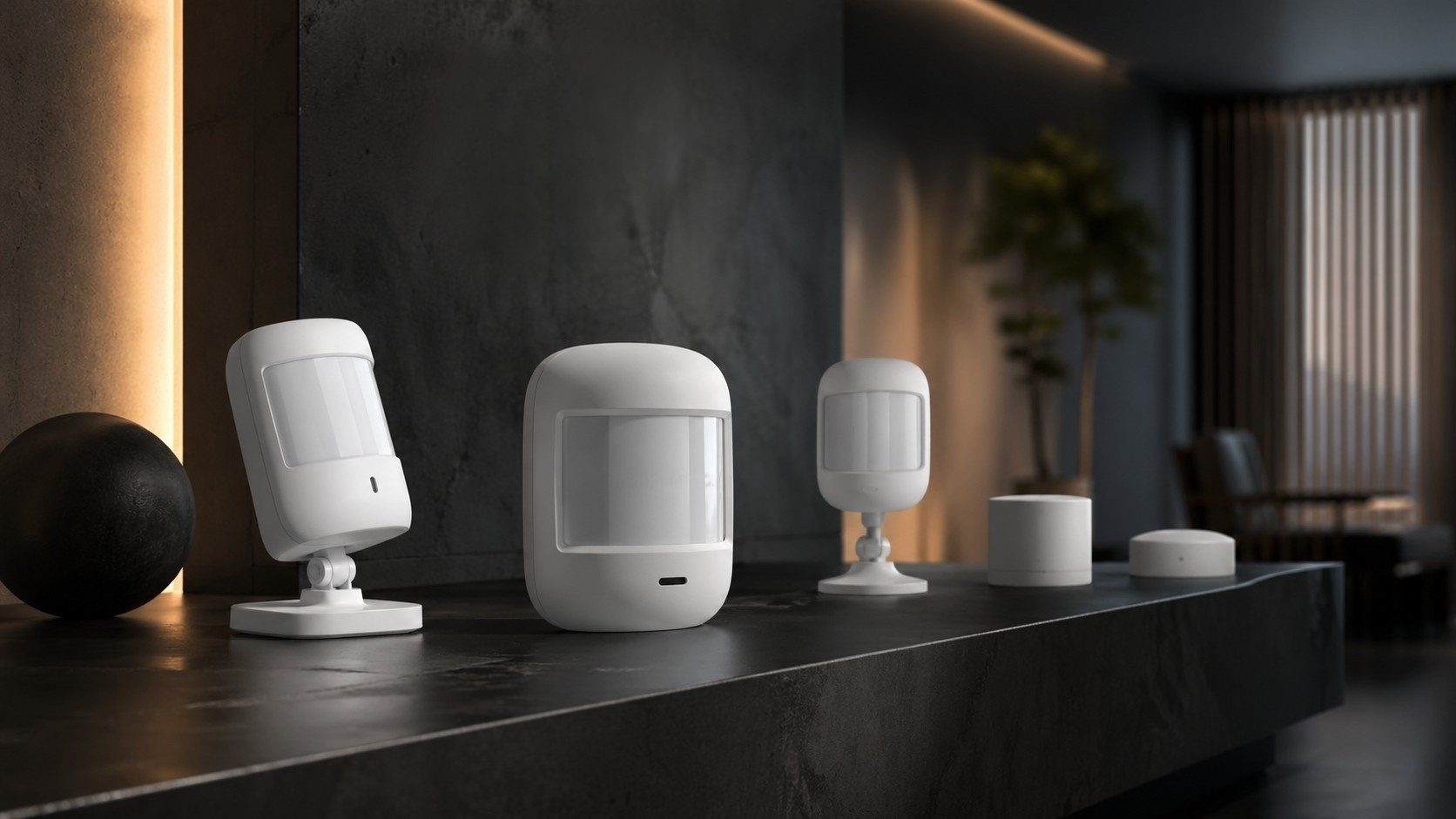 Motion sensor detecting movement for home security monitoring