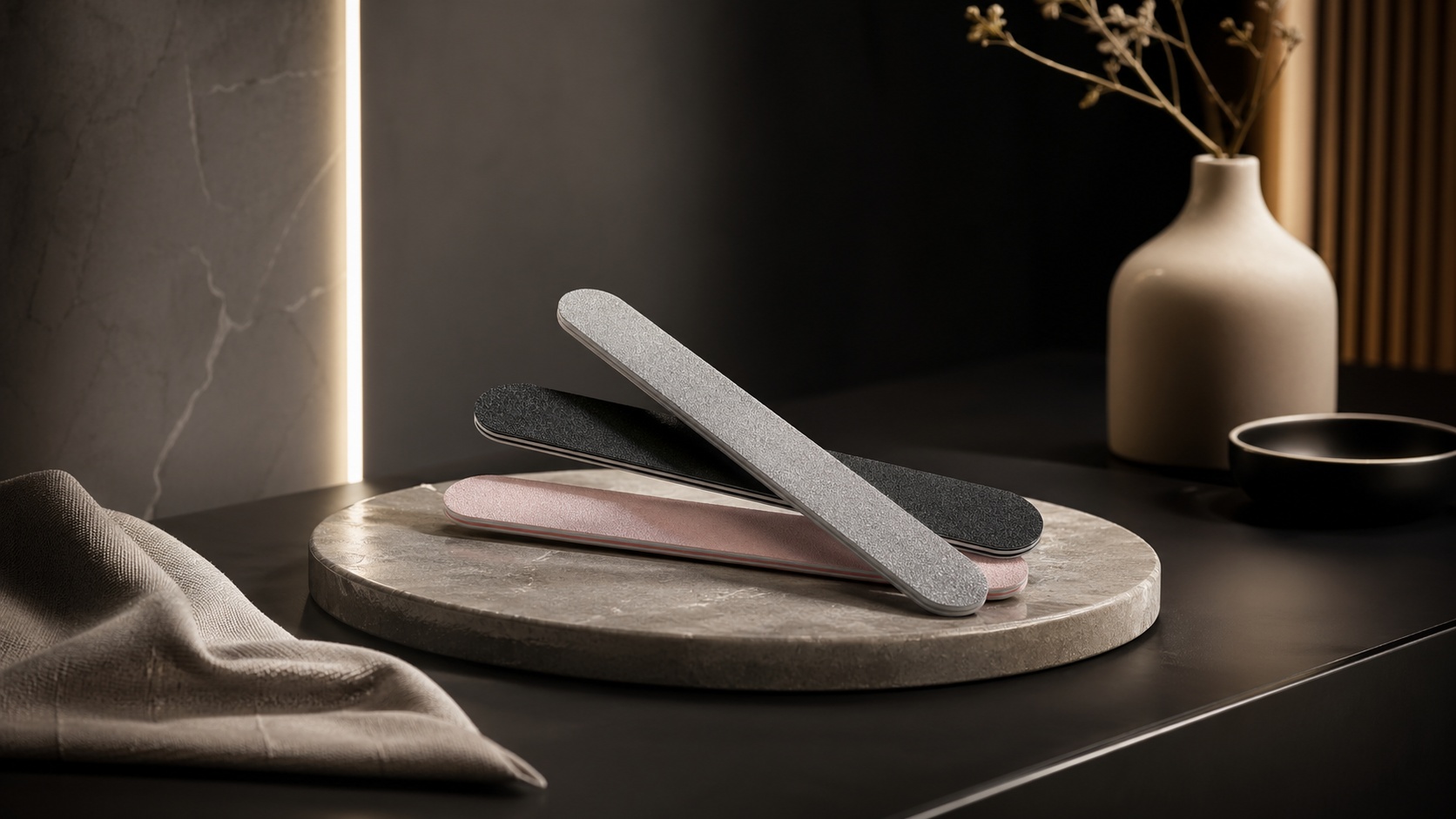 Nail file for shaping and smoothing nails