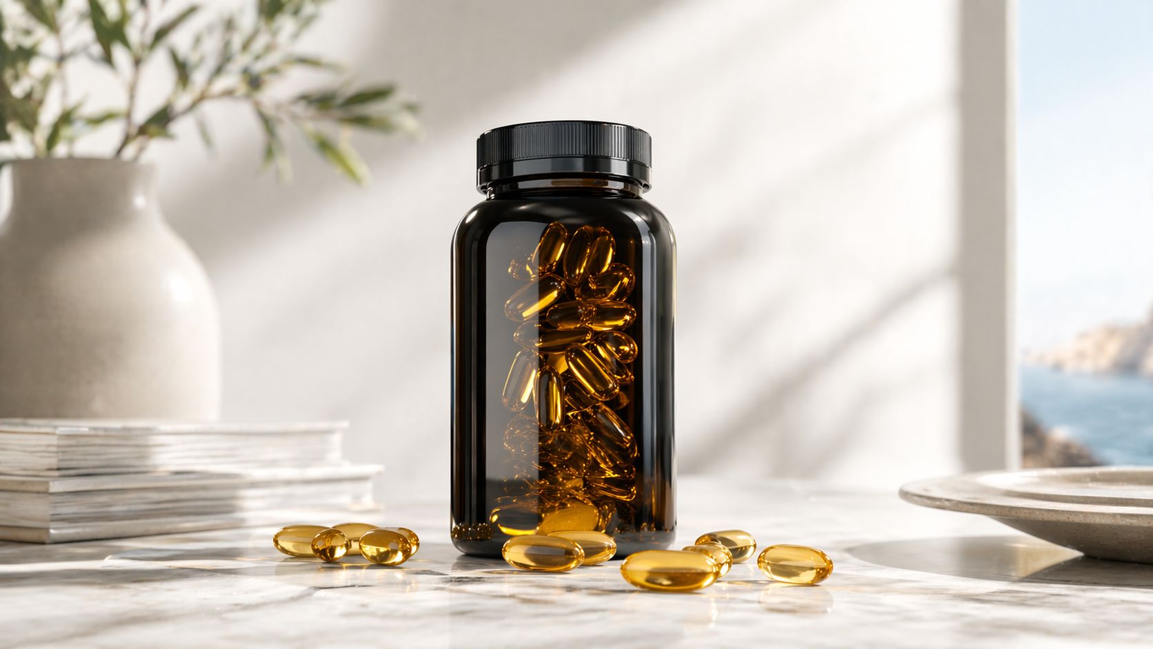 Omega-3 fish oil supplements for heart and brain health