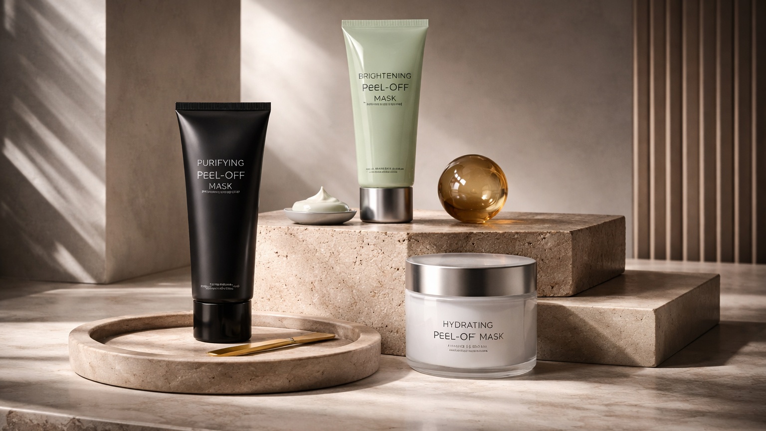 Peel-off mask representing peel-off mask reviews