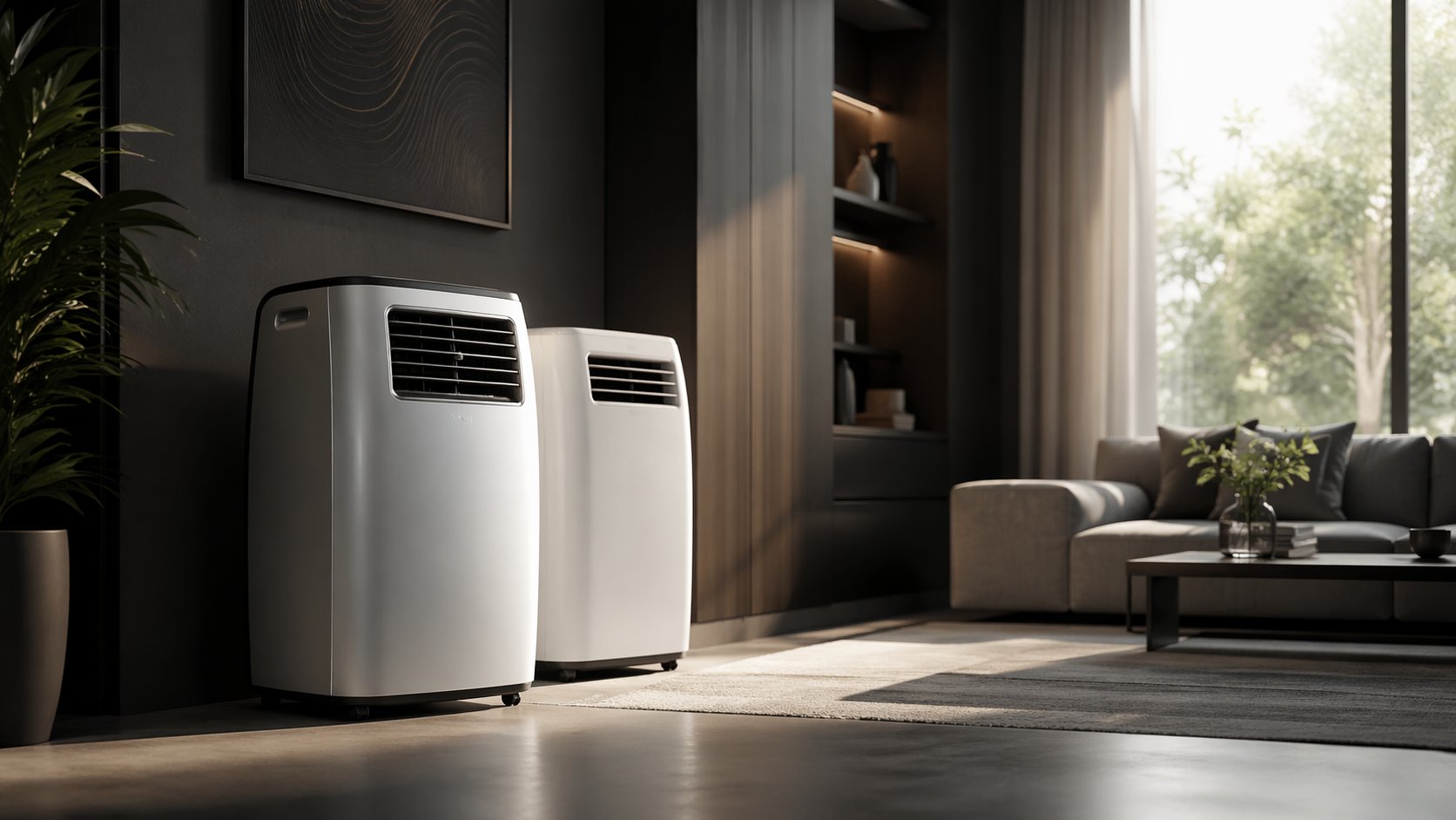 Portable air conditioner representing portable air conditioner reviews