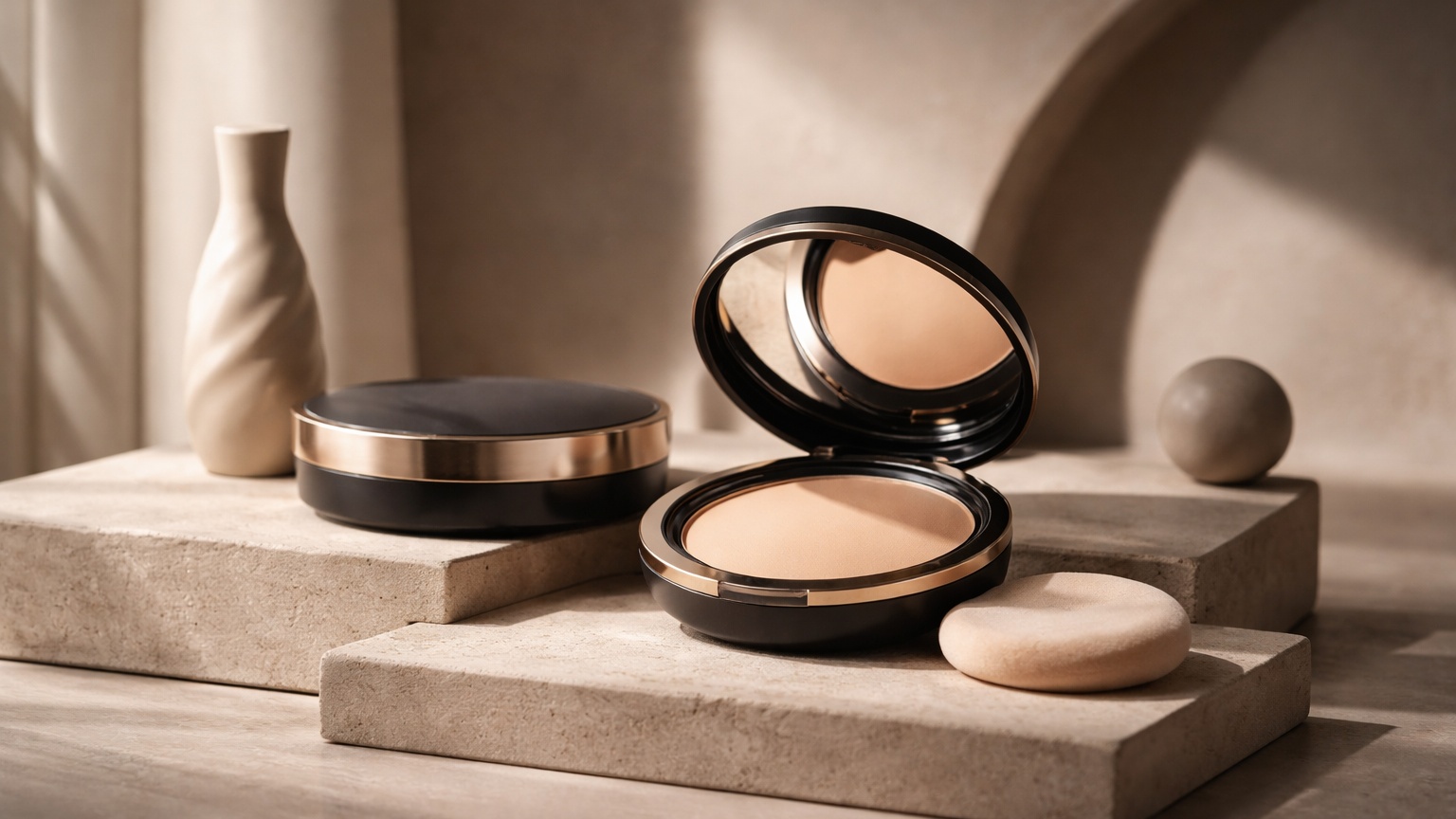 Pressed powder foundation compact