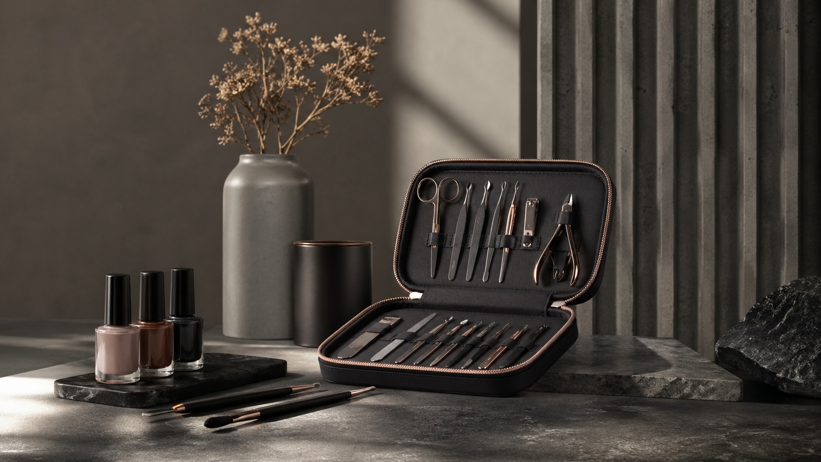 Complete professional nail kit for salon and home use