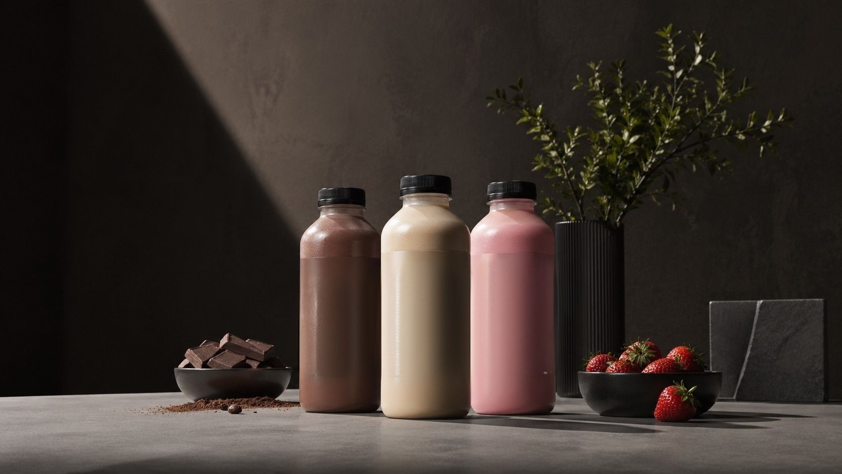 Ready-to-drink meal replacement bottles for convenience