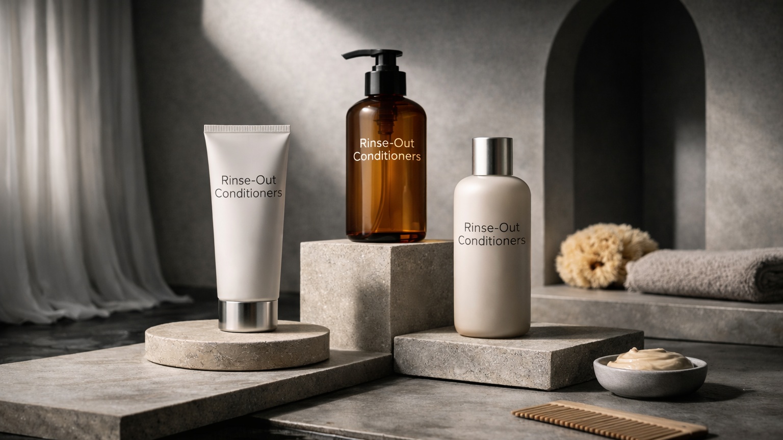 Rinse-out conditioner for everyday hair care hydration