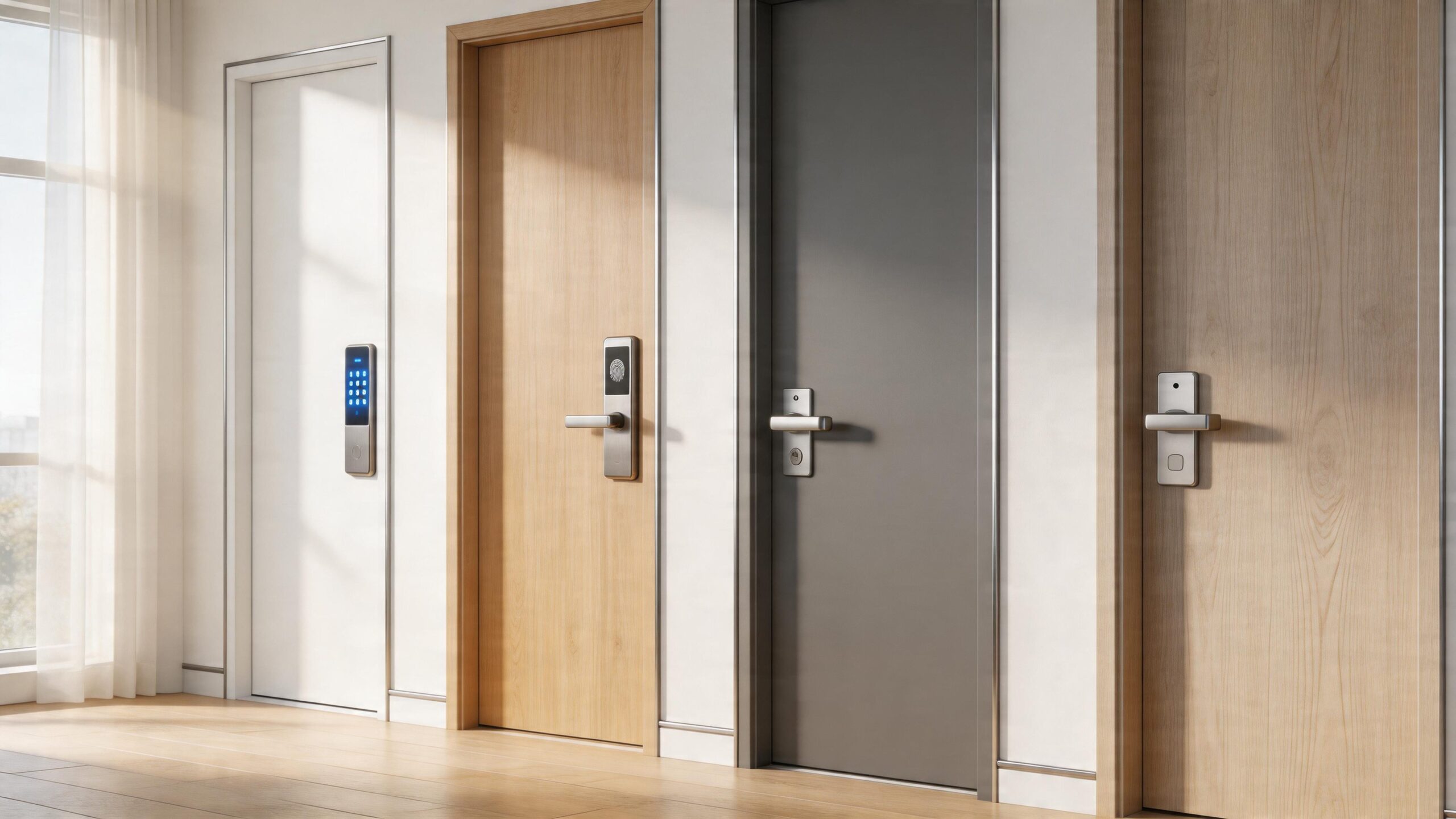 Smart door locks representing smart lock reviews