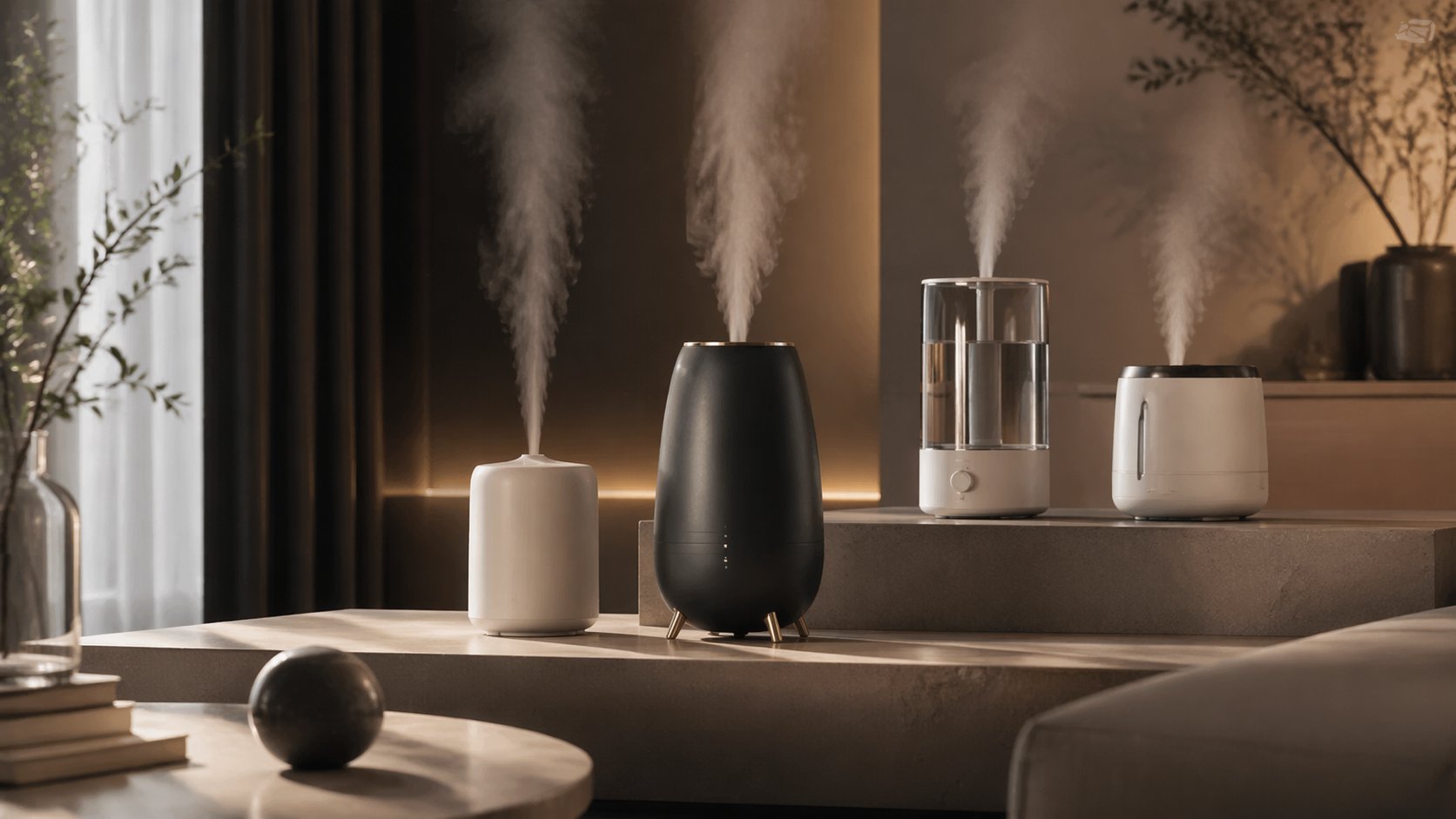 Smart humidifier maintaining indoor humidity levels