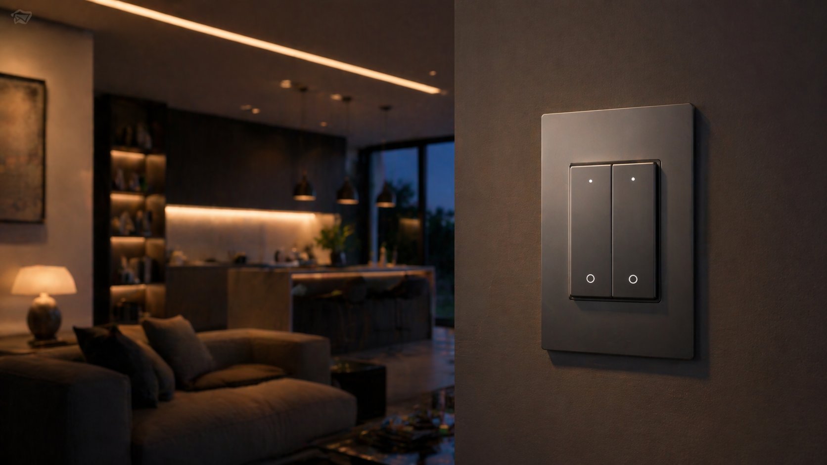 Smart switch controlling home lighting circuits