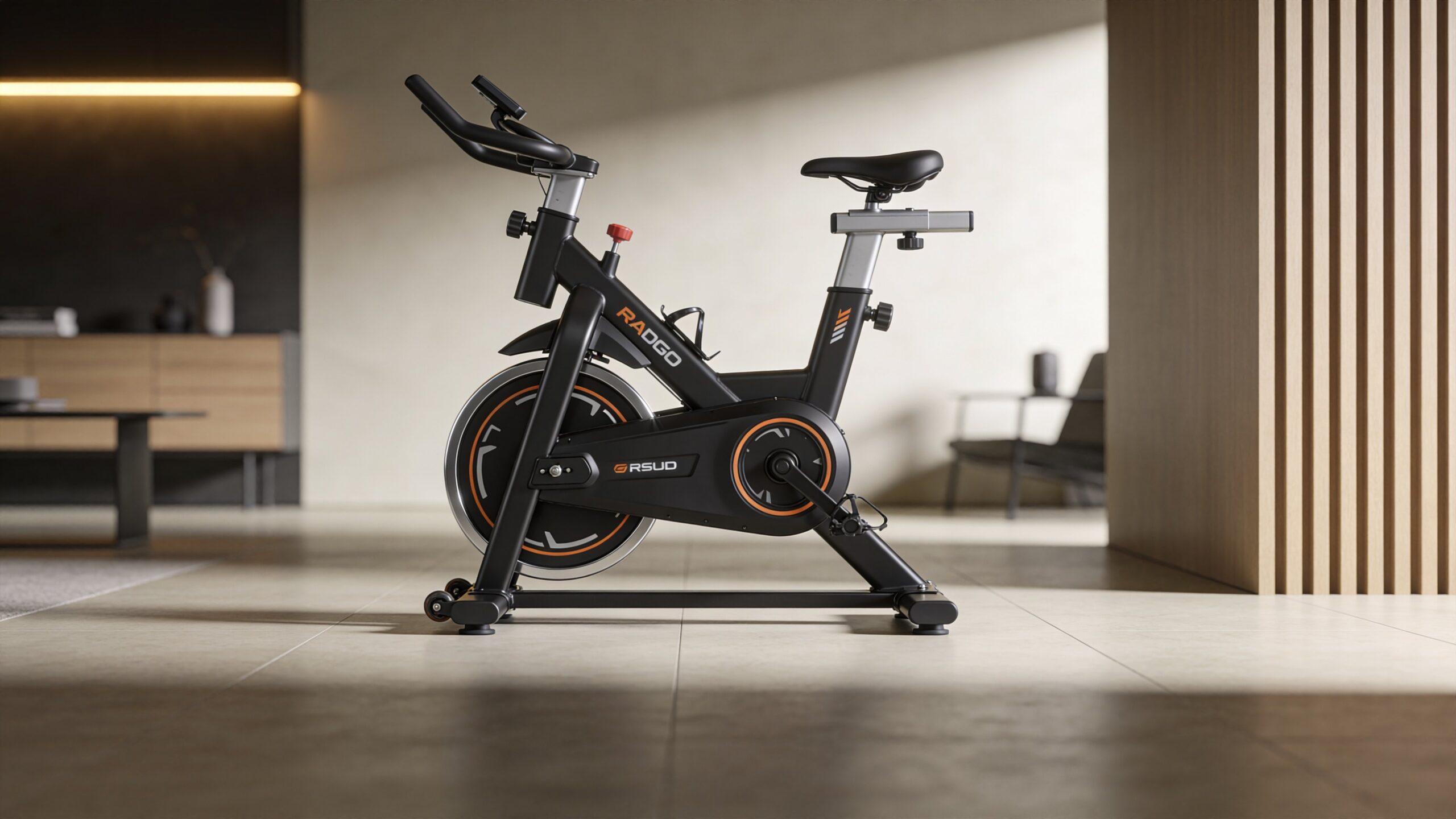 Spin bike representing indoor cycling workouts