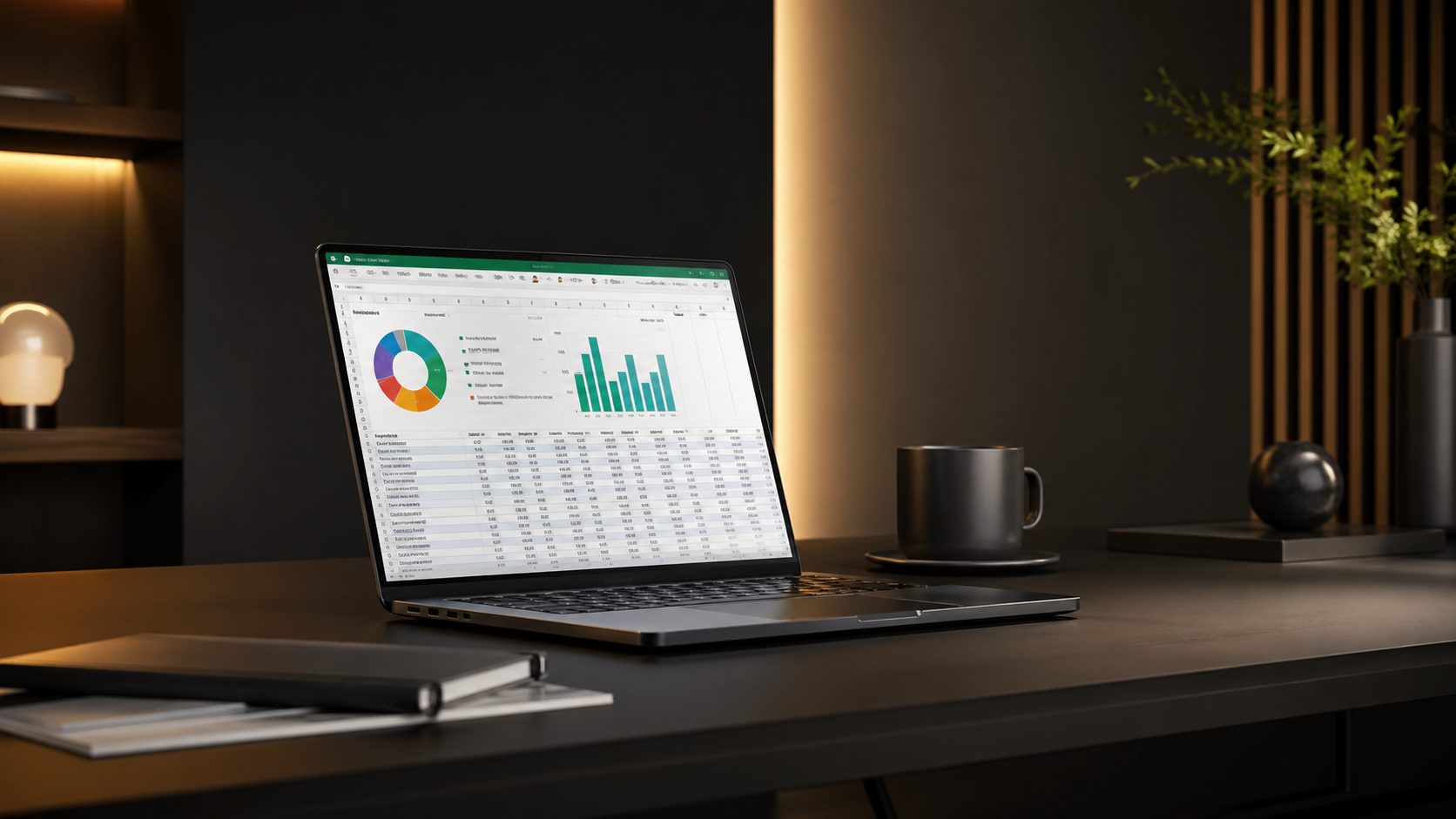 Spreadsheet program interface representing general spreadsheet software reviews