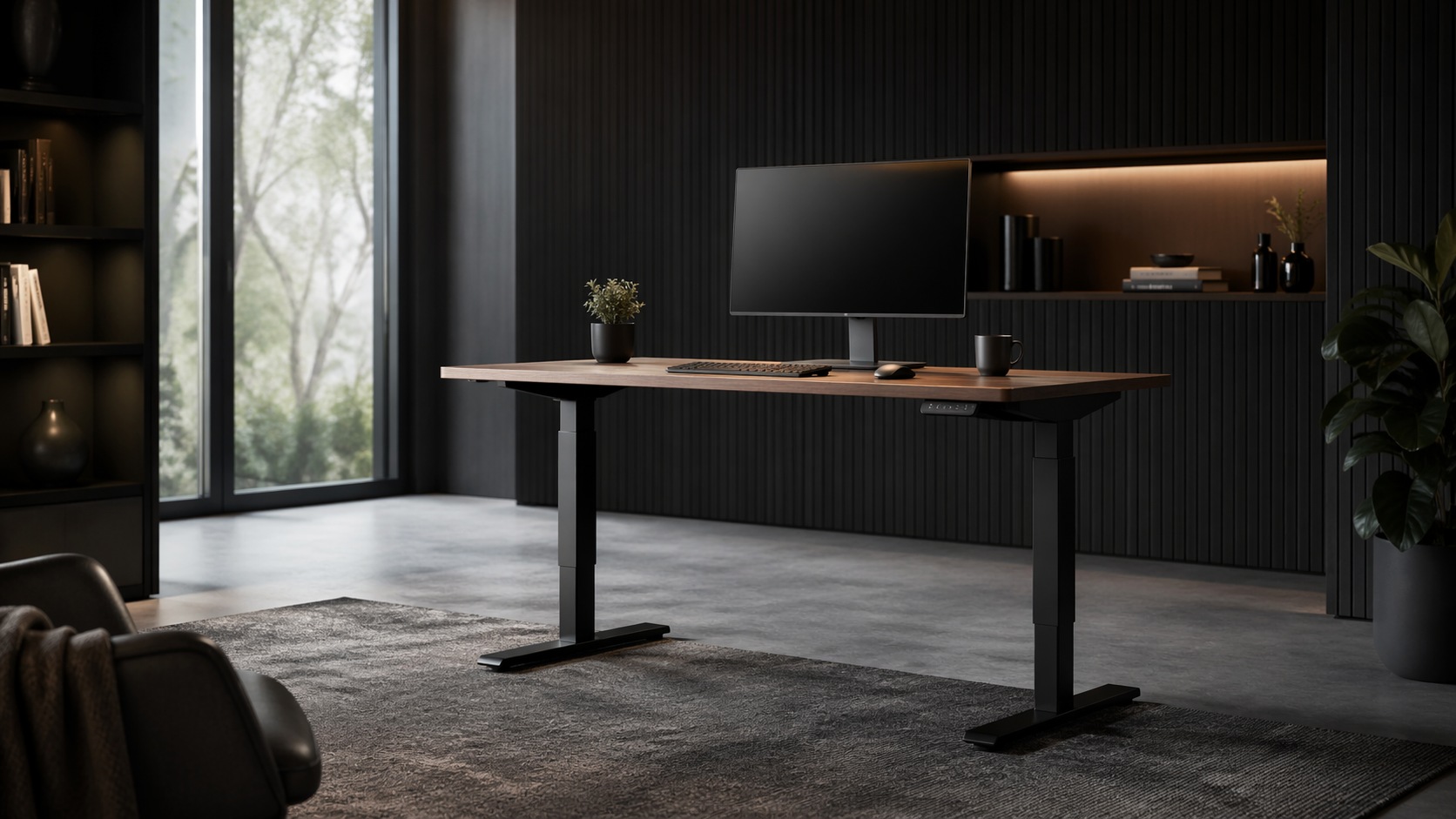 Standing desk representing adjustable workstations