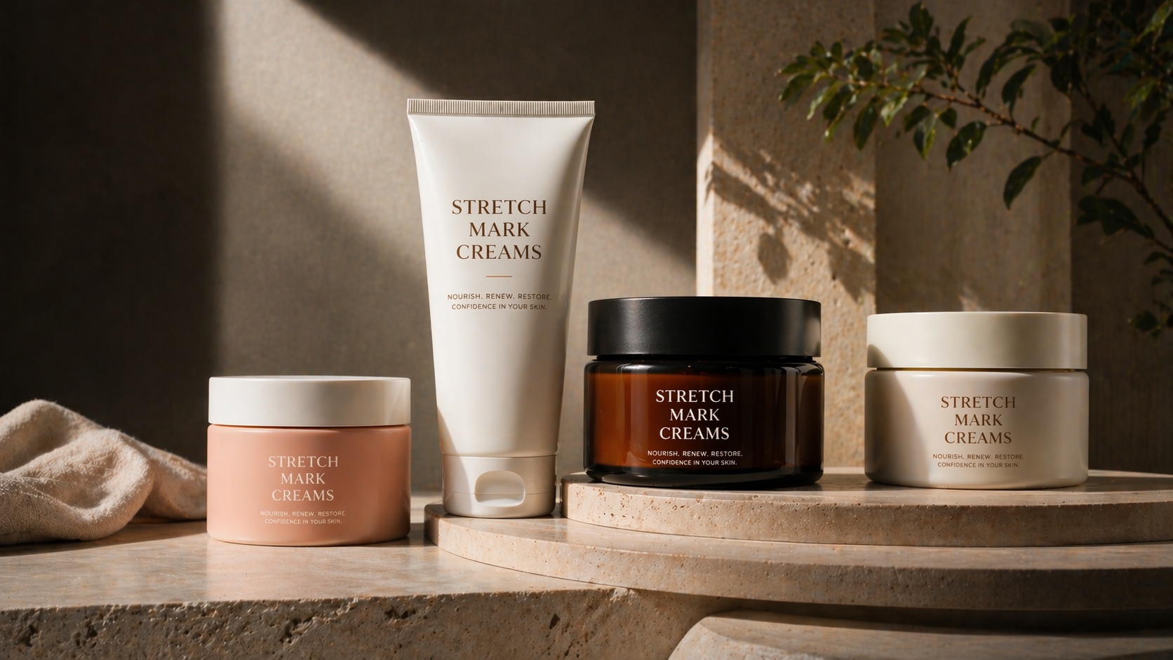 Stretch mark creams representing stretch mark cream reviews