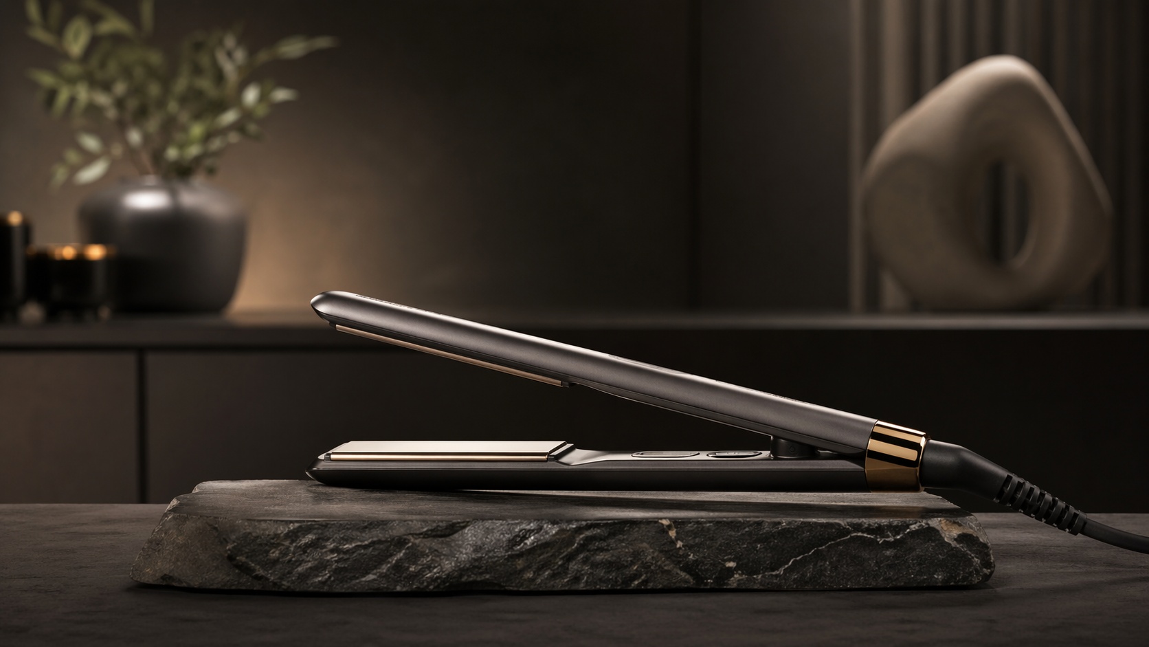 Titanium flat iron for fast high-heat styling