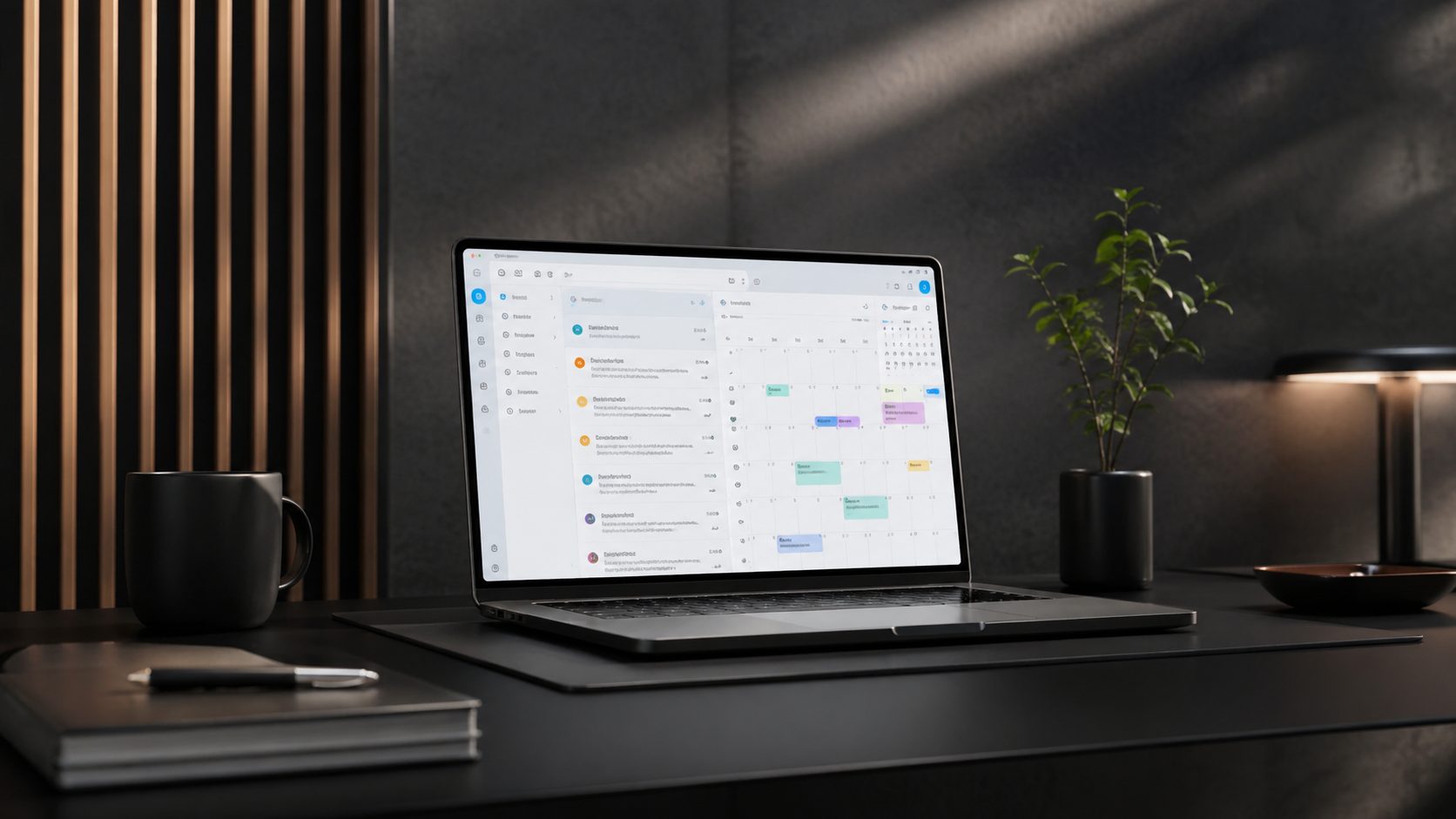 Unified email and calendar dashboard for productivity workflows