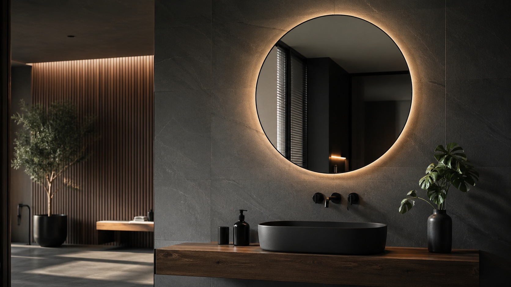 Wall-mounted mirror representing beauty mirror reviews