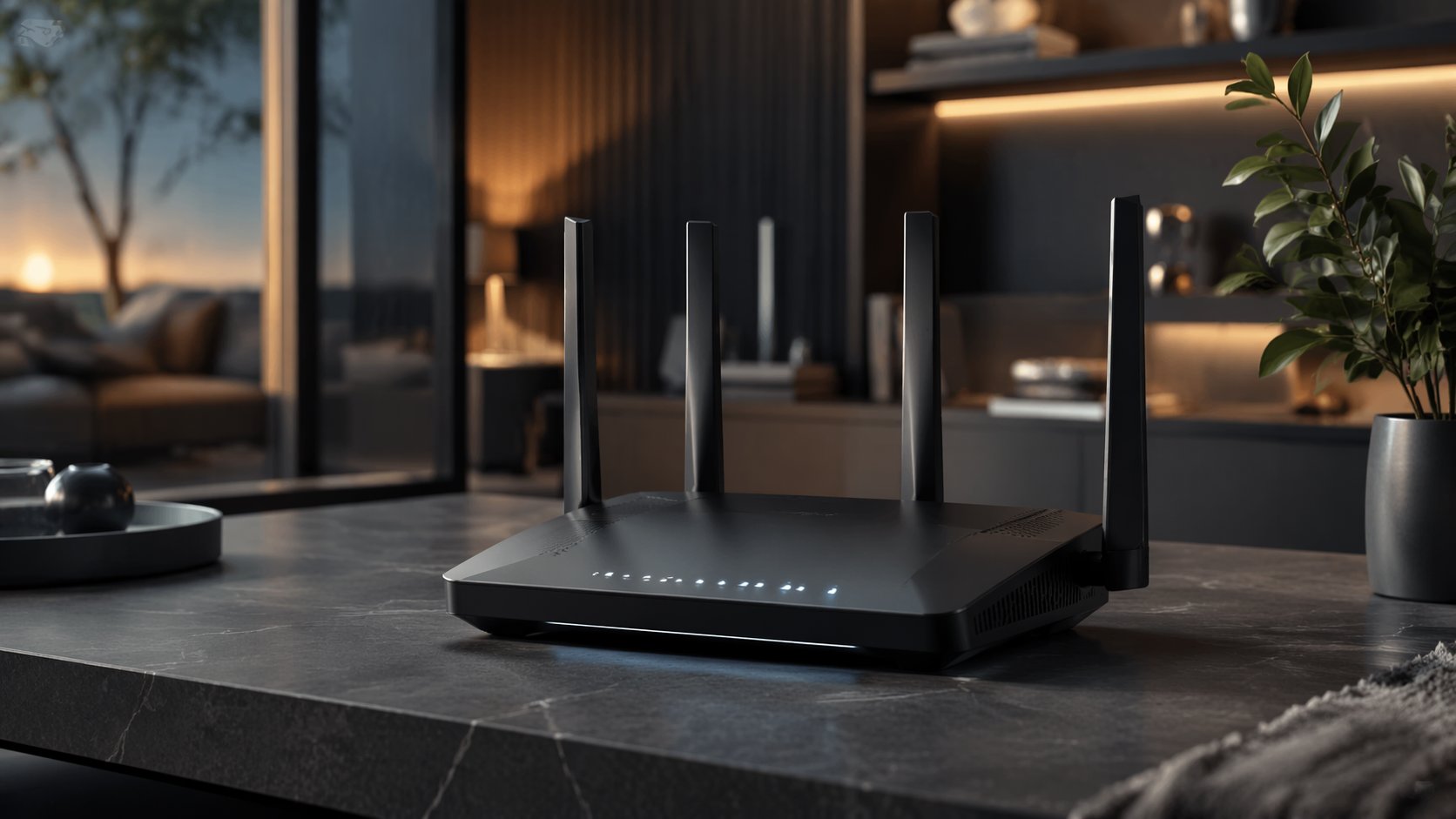 WiFi 6 router representing modern home networking performance