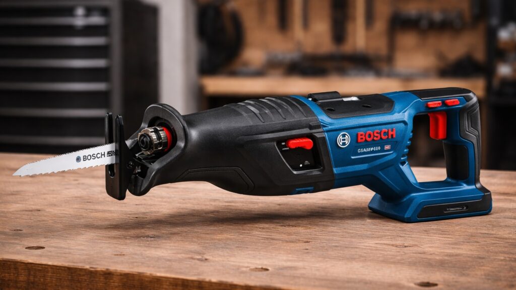 Bosch GSA18V-110N reciprocating saw for demolition work
