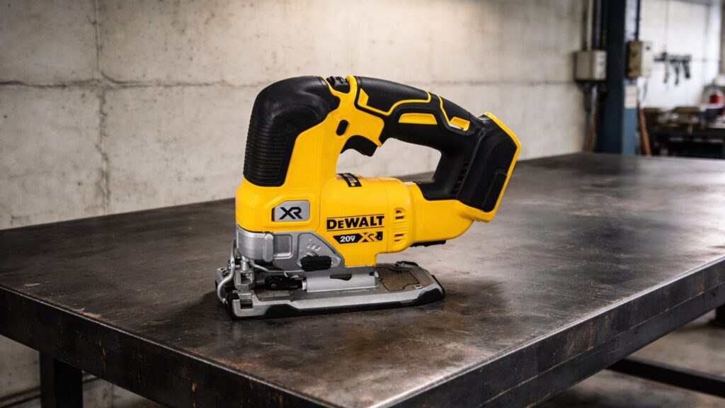 DeWalt DCS334B jigsaw for woodworking projects
