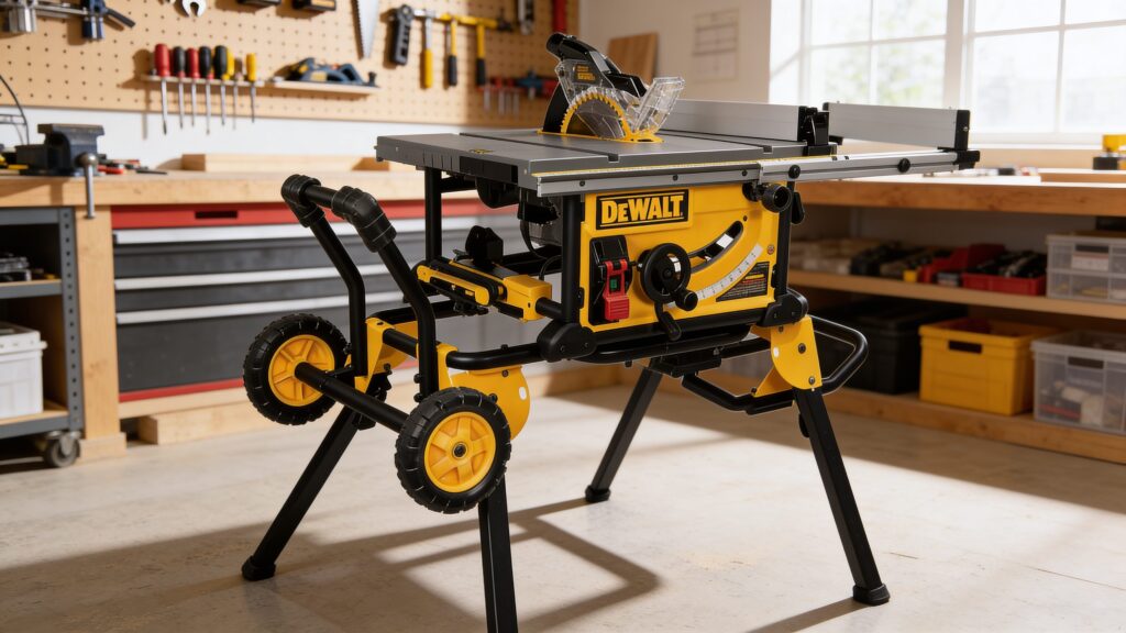 DeWalt DWE7491RS jobsite table saw for woodworking projects