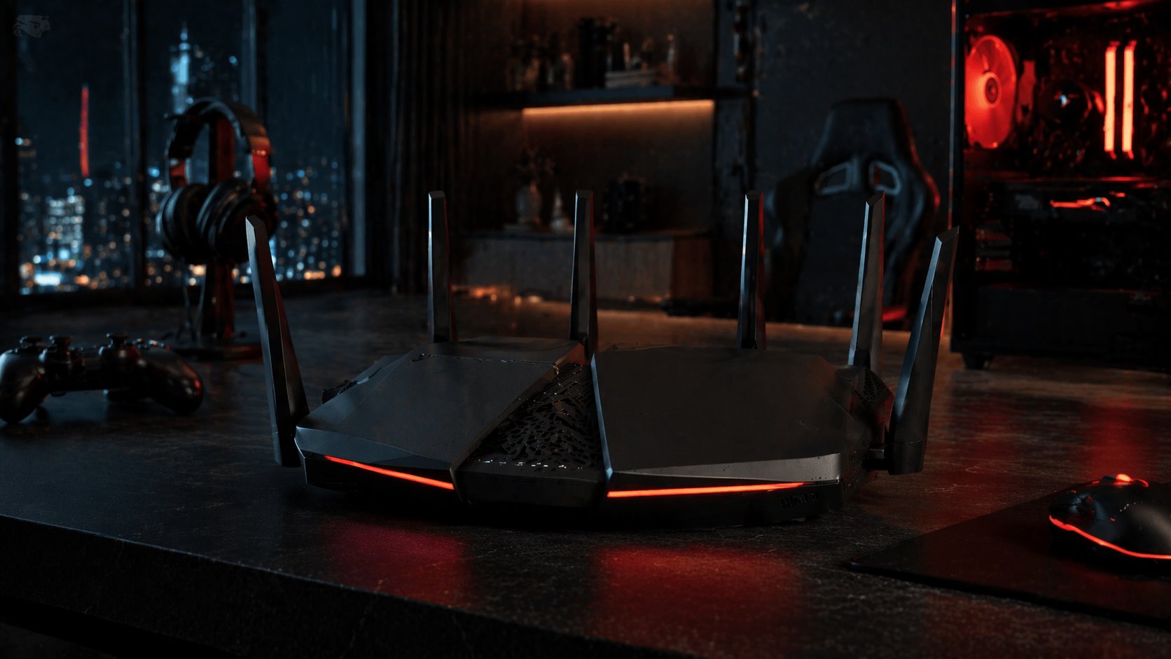 Gaming router optimized for low latency and stable connections