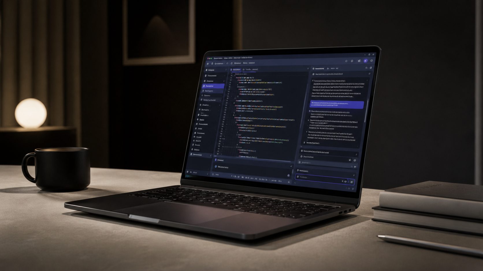 AI-powered code editor assisting with coding tasks