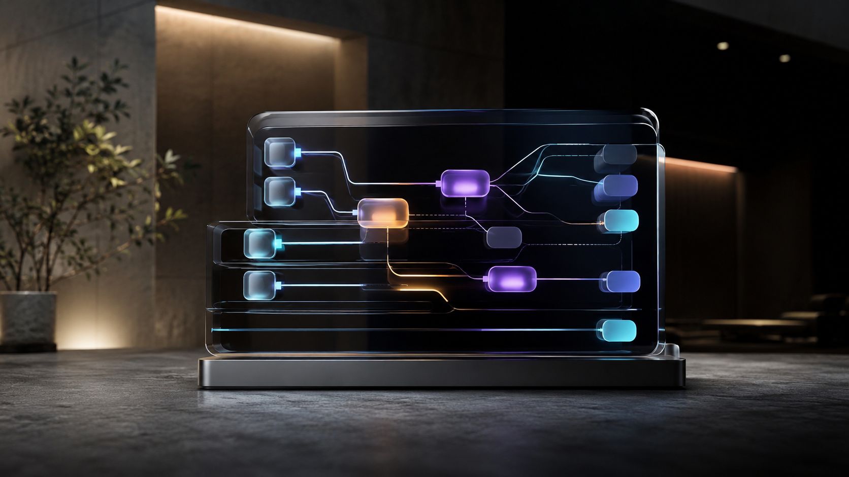 AI workflow agents representing intelligent automation workflows
