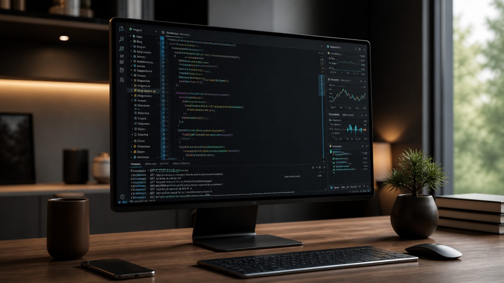 Advanced code editor with powerful development features