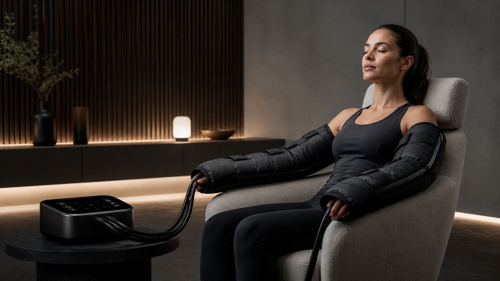 Arm compression systems for upper body recovery and circulation