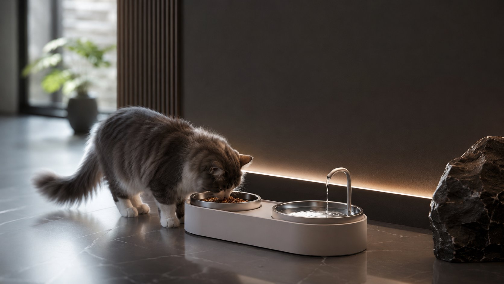 Cat Feeding & Watering