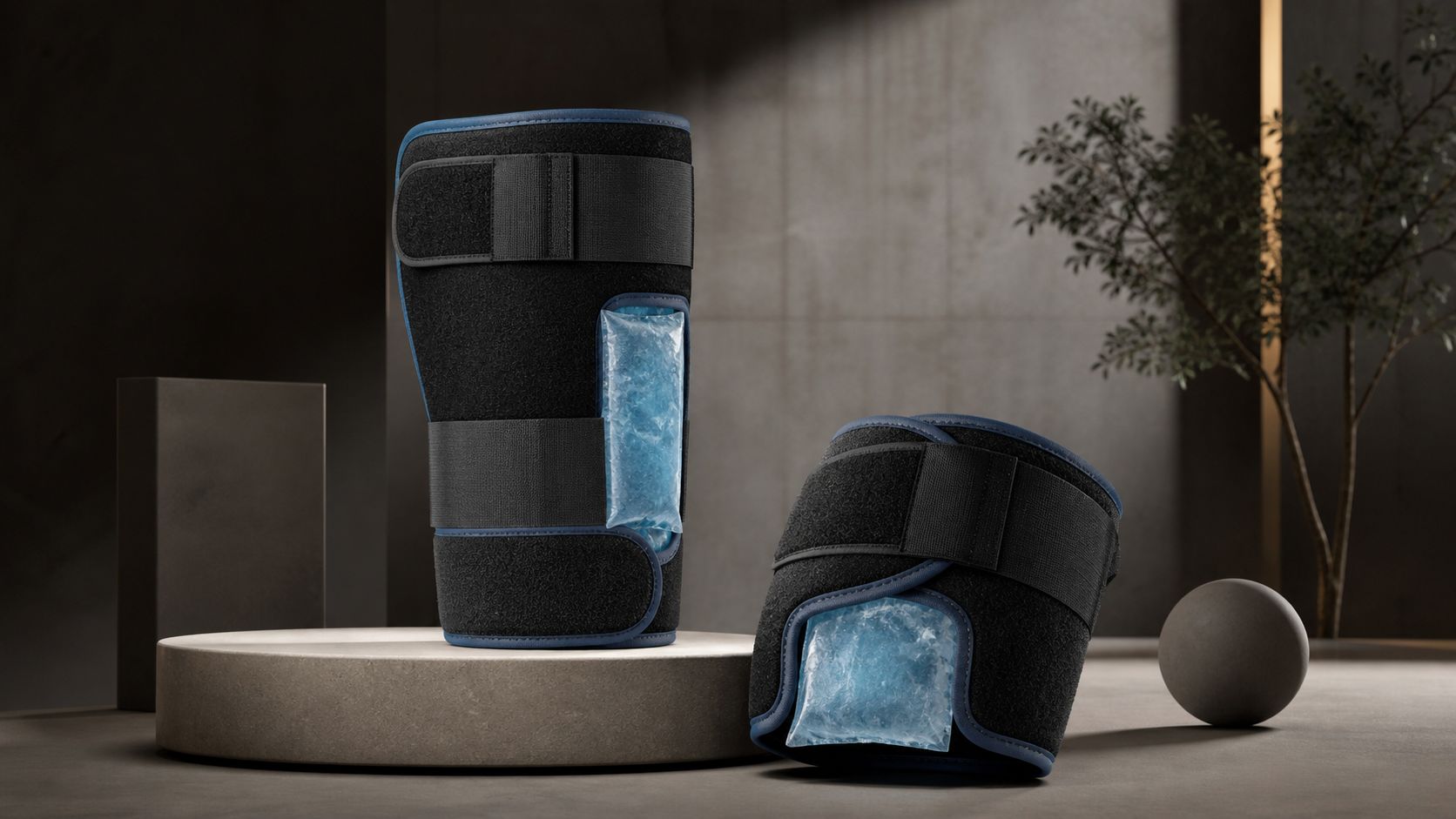 Cold compression wrap for joint and muscle recovery