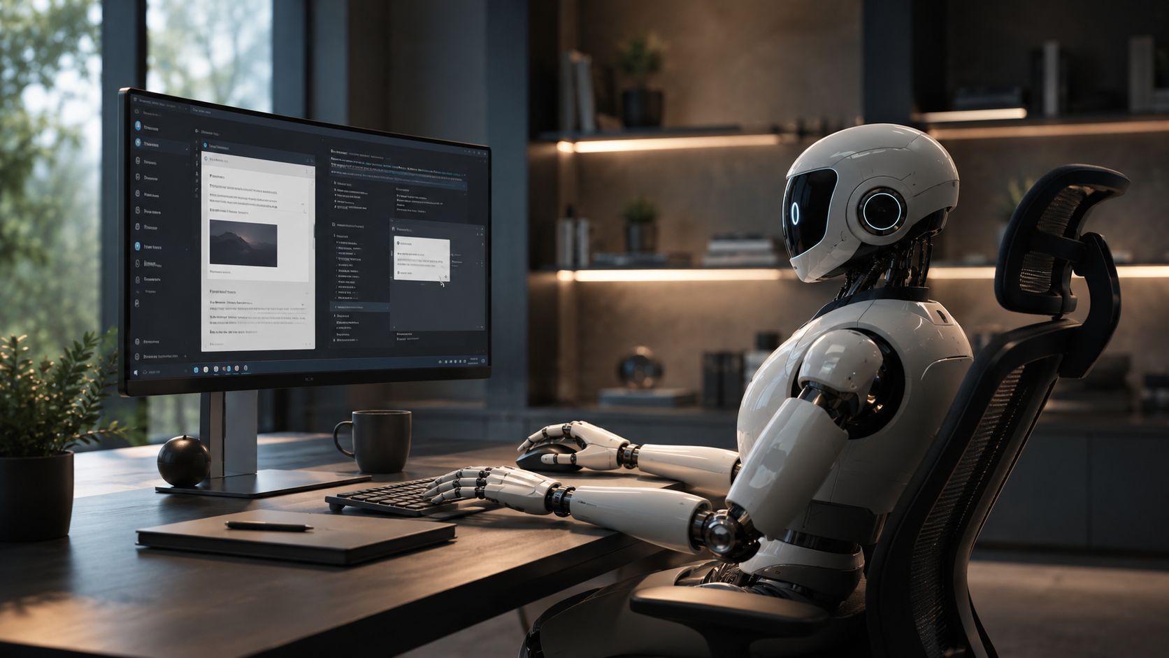 Computer use agents representing AI control across desktop tasks