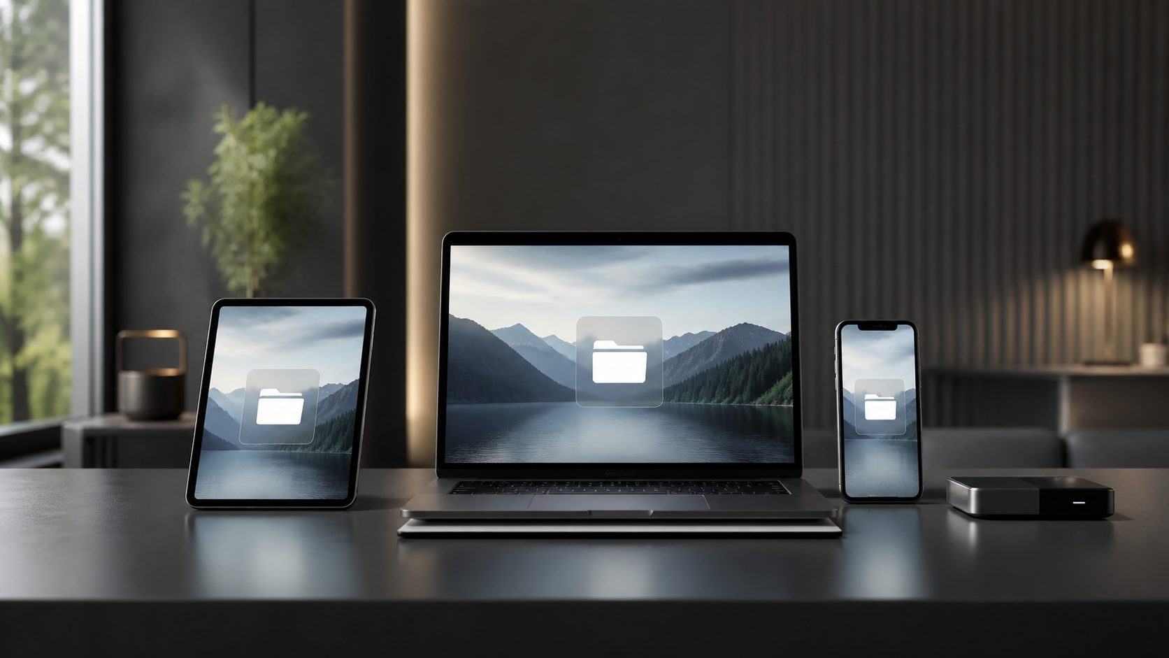 File sync app interface representing cross-device syncing