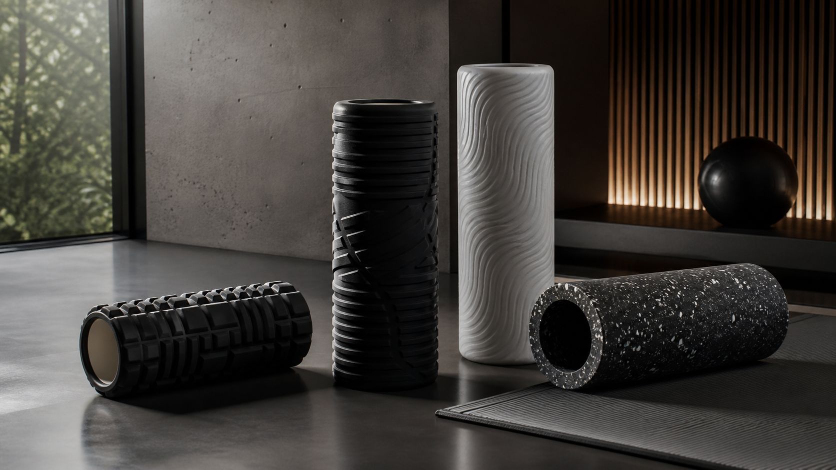 Foam rollers representing muscle recovery tool reviews