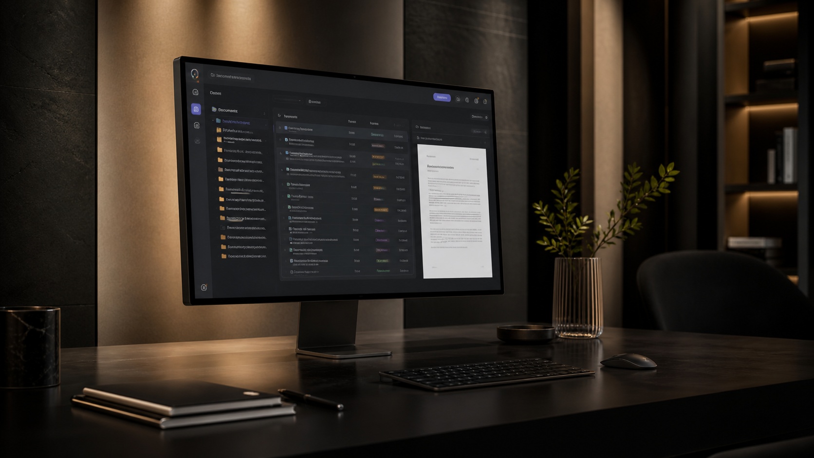 Legal document management software with case and file organization