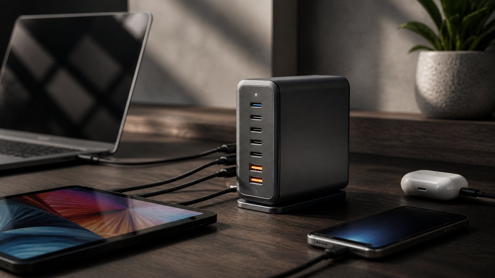 Multi-port chargers for powering multiple devices at once