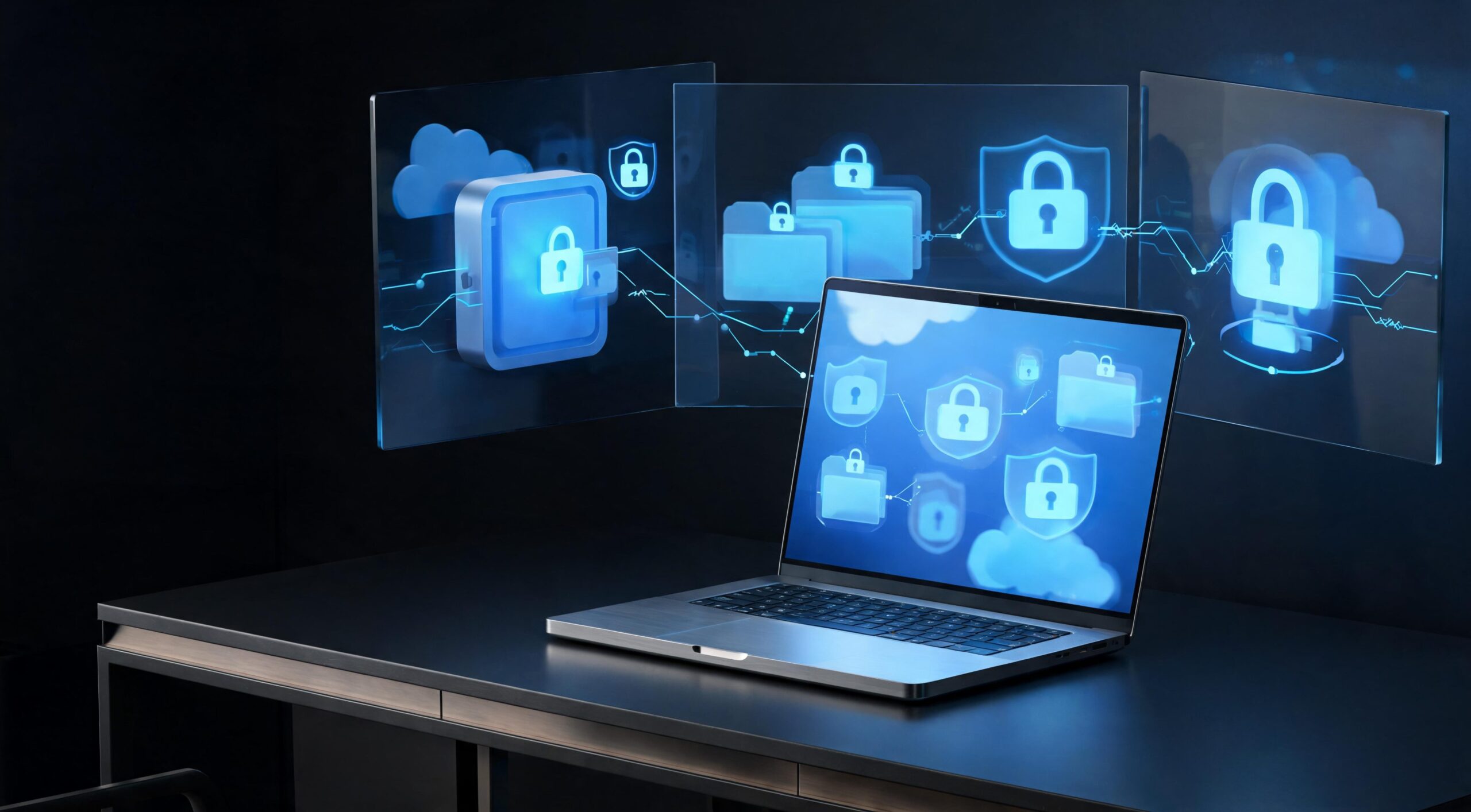 Privacy-focused cloud storage representing private file protection