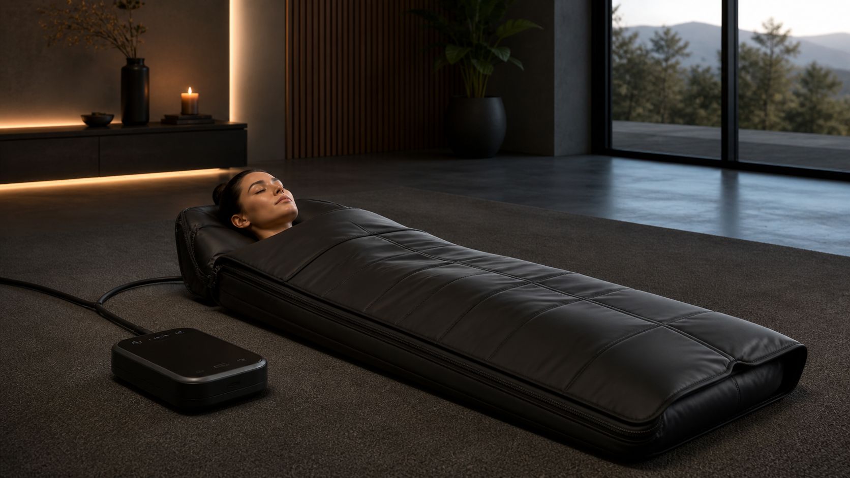 Infrared sauna blanket for full body heat therapy and relaxation