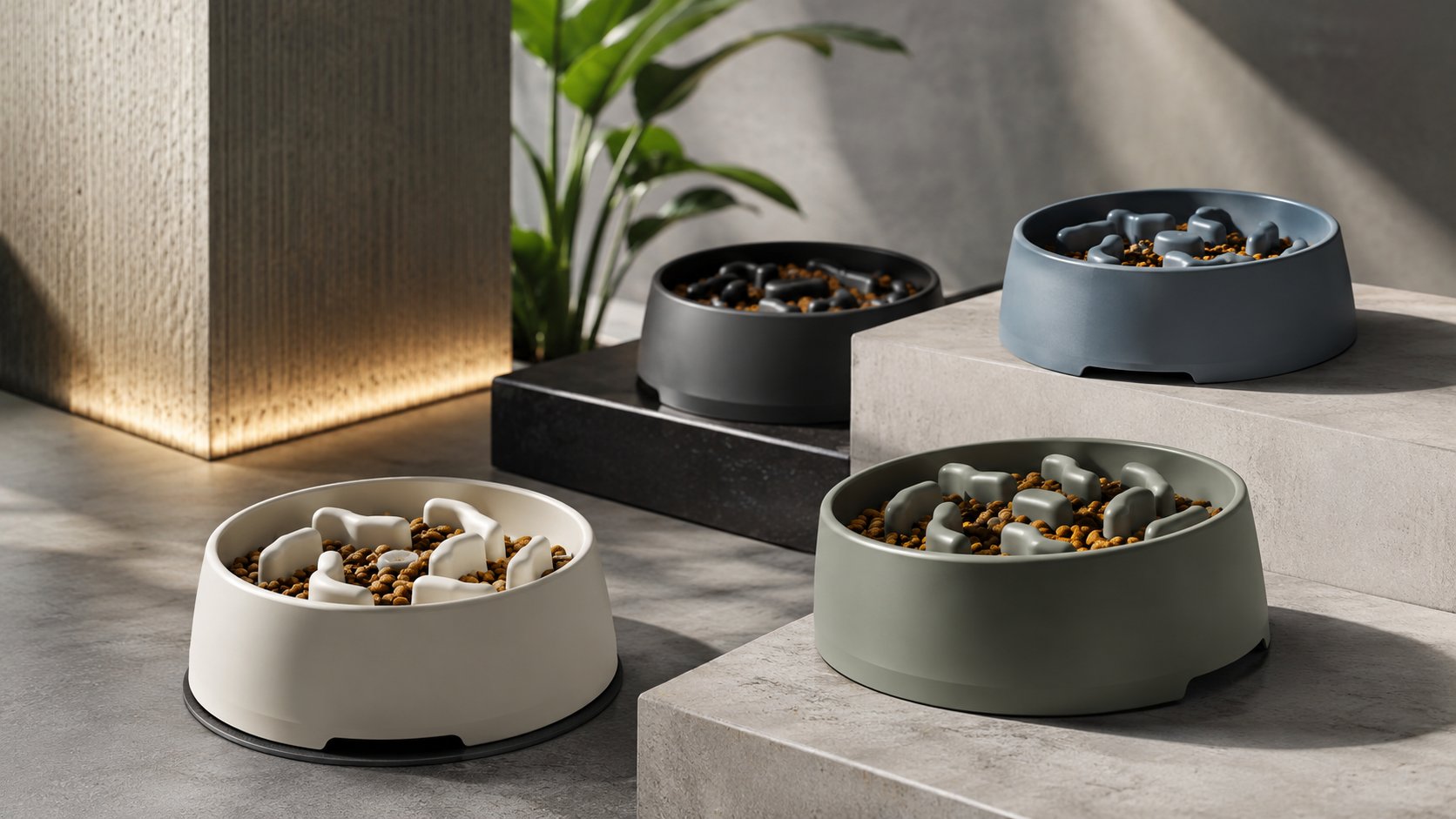 Slow Feeder Dog Bowls