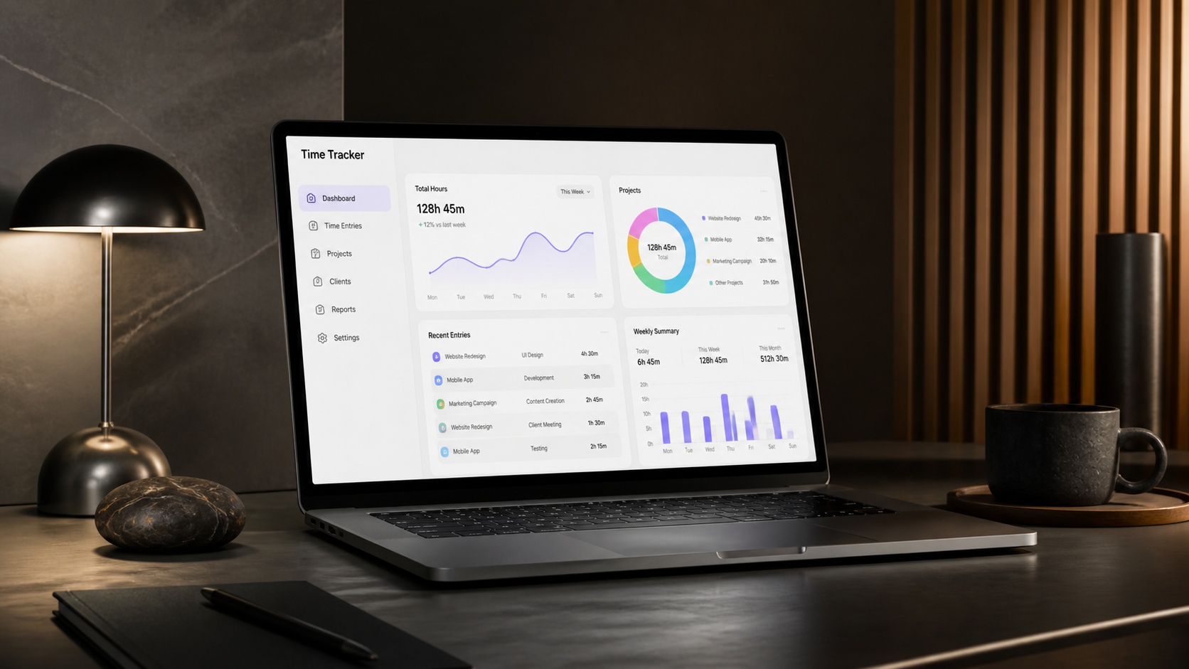 Time tracking software for workforce hours and productivity