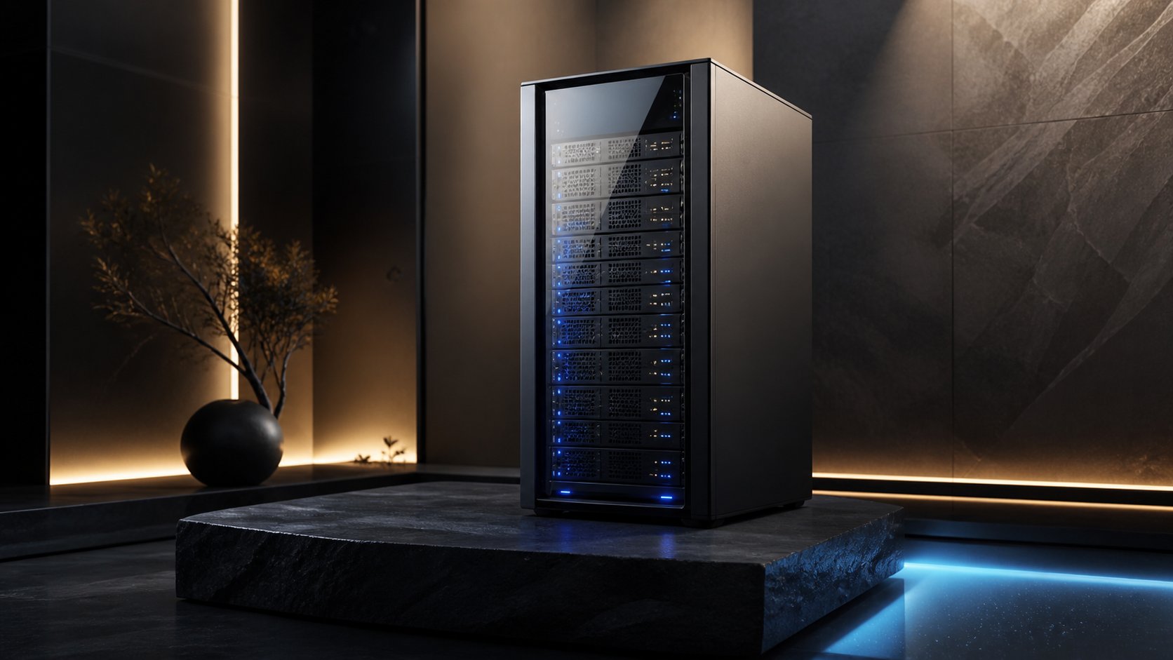 Virtual private server environment representing VPS hosting performance