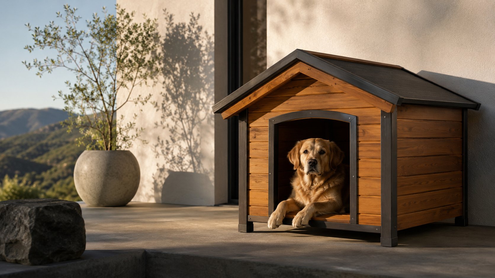 Wooden Dog Houses