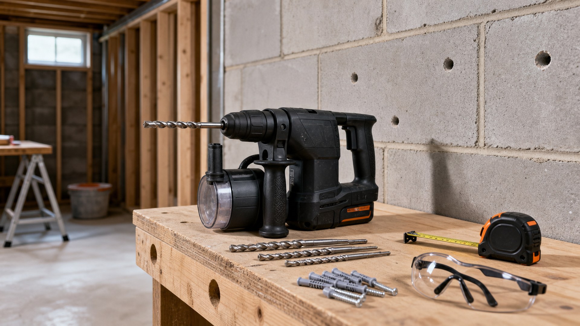 How to Choose Hammer Drills for Basement Finishing